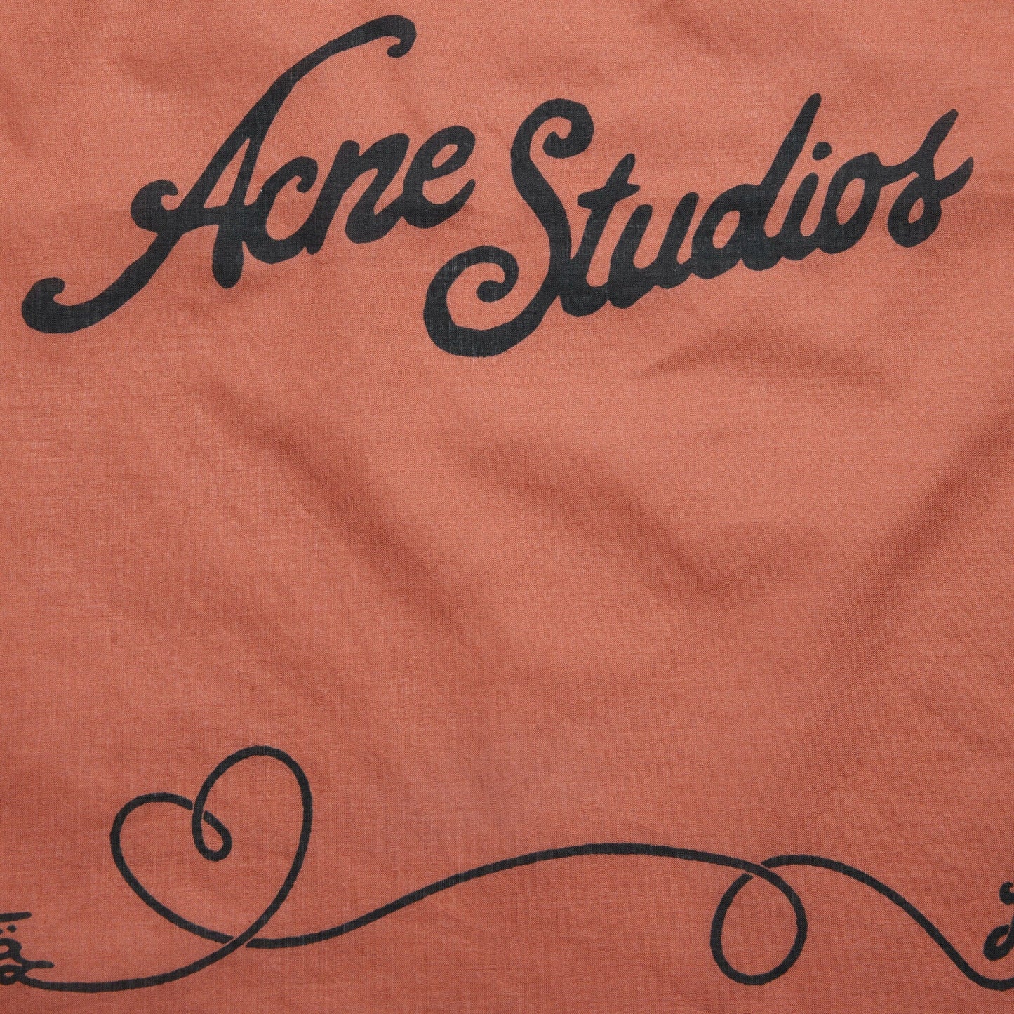 Acne Studios Light Scarf - Rust Red/Black Scarf Acne Studios 