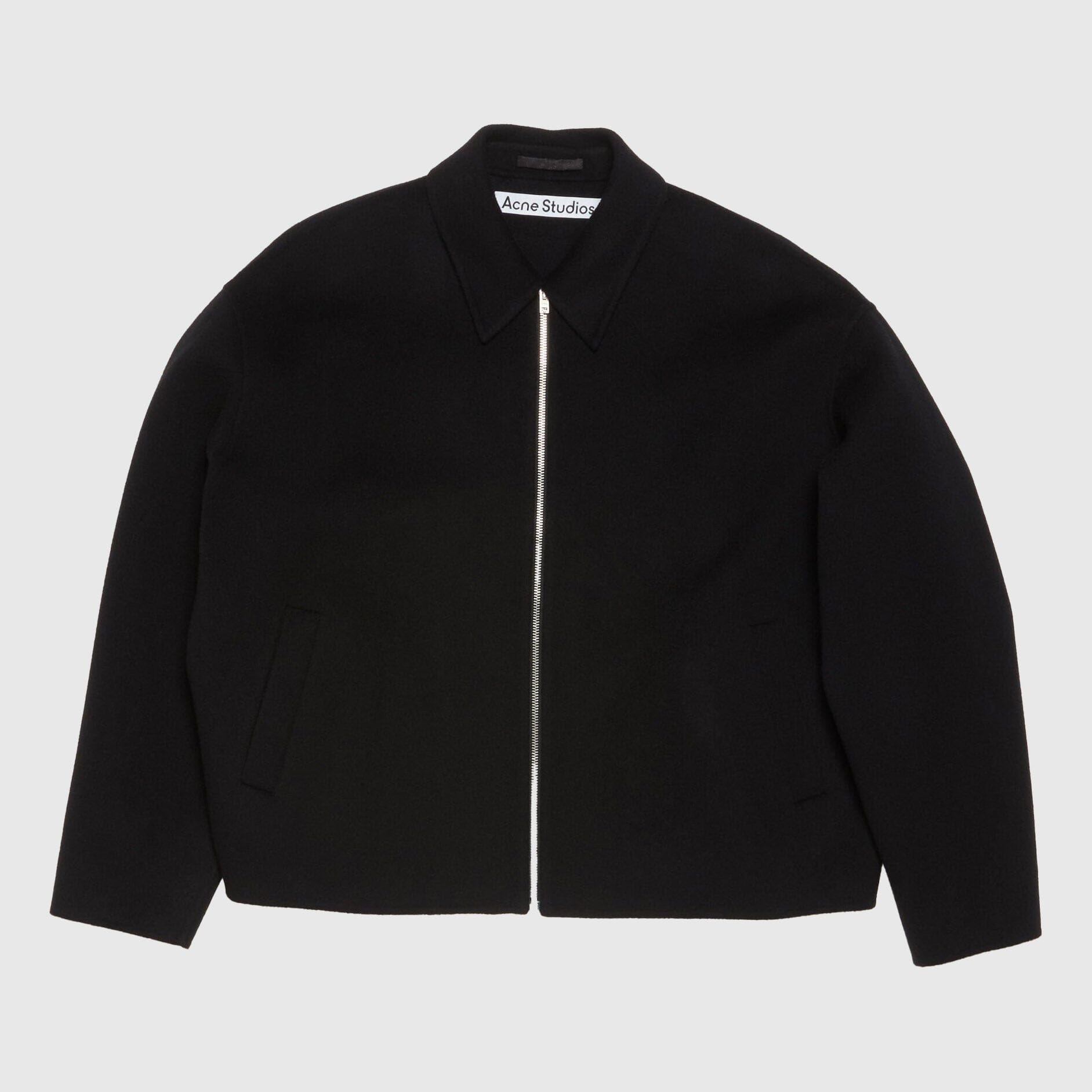 Acne Studios Wool Zipper Jacket - Black – Dapper