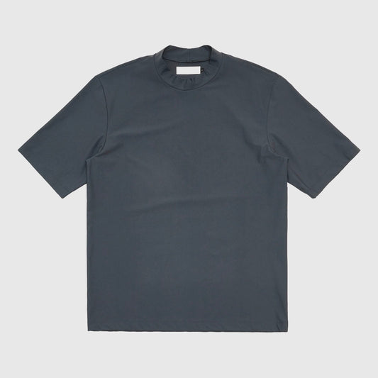 Amomento Mock Neck T-Shirt - Charcoal T-shirt Amomento 