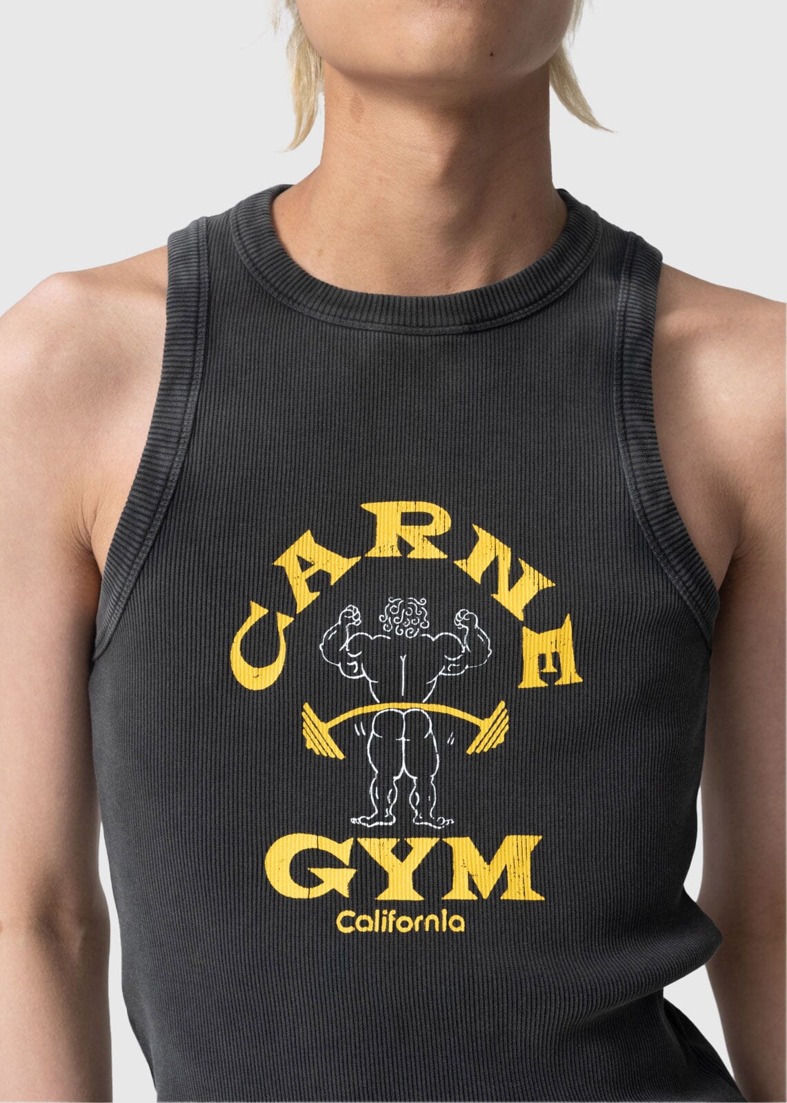 Carne Bollente Carne Gym Vest - Washed Black Sweatshirt Carne Bollente 