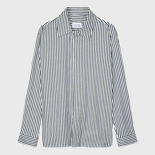 Libertine-Libertine Domain Shirt - Dark Navy Stripe Shirt Libertine-Libertine 