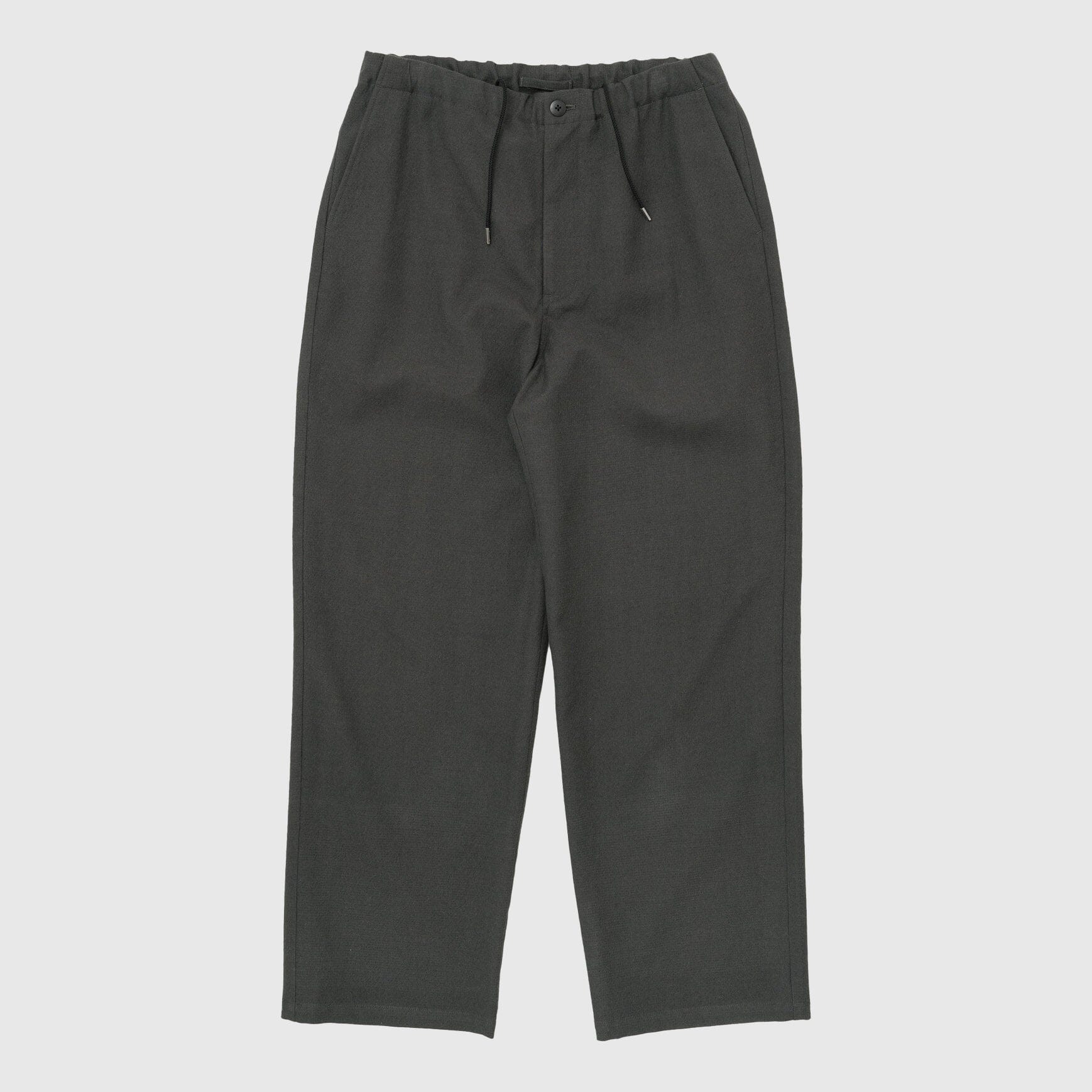 Still by Hand Wool Mix Easy Pants - Charcoal – Dapper