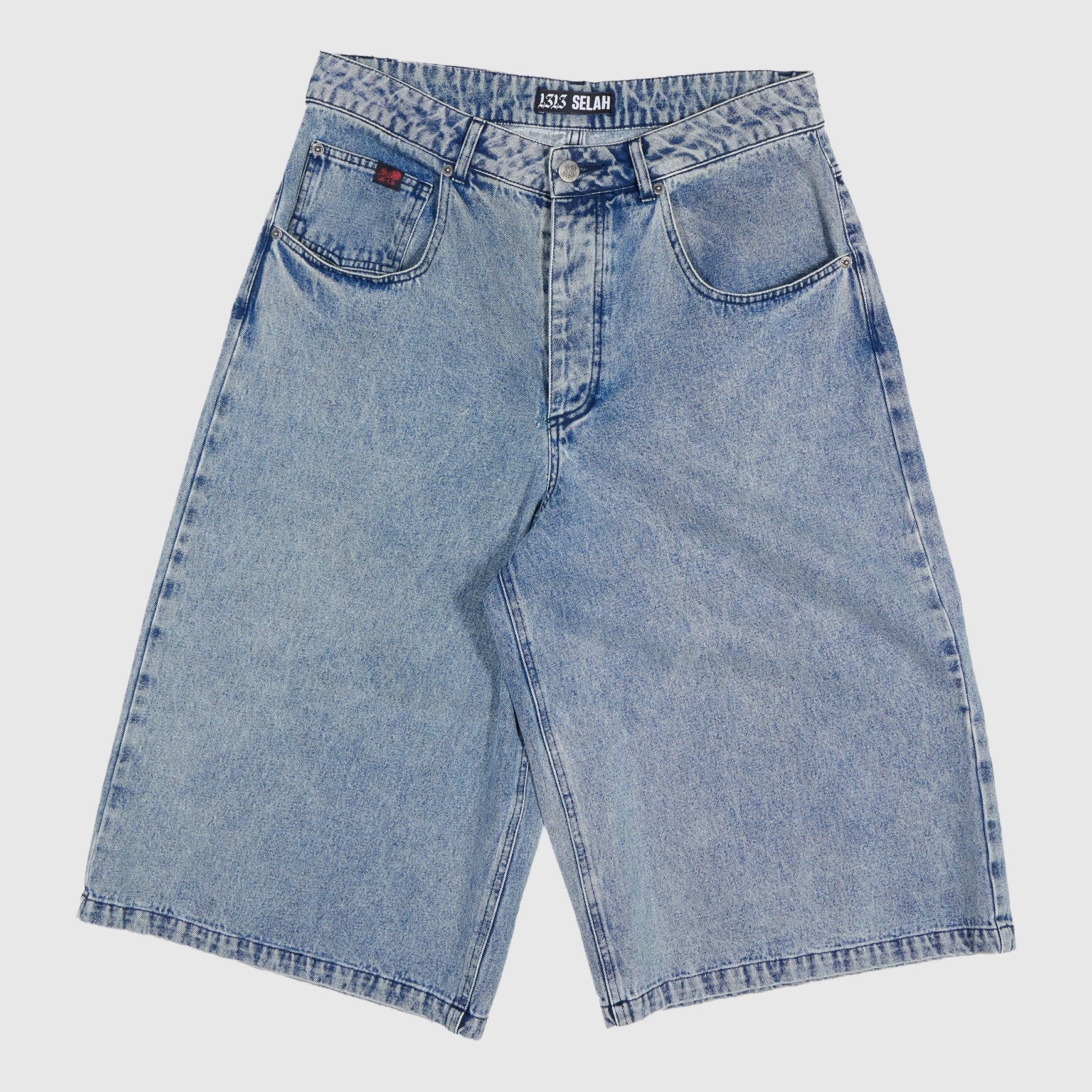 1313 SELAH Denim Shorts - Rinse Blue Shorts 1313 SELAH 