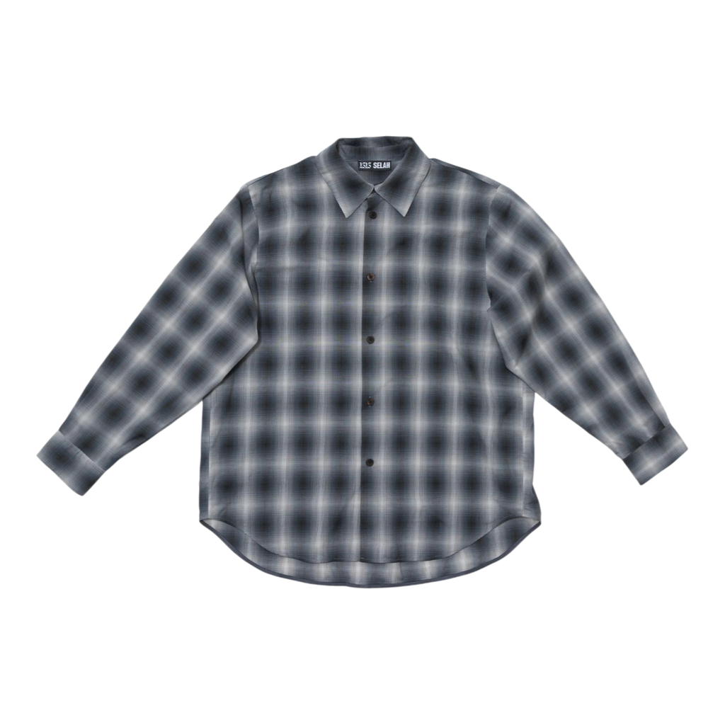 1313 Selah Luna Shirt Grey - Check Shirt 1313 Selah 