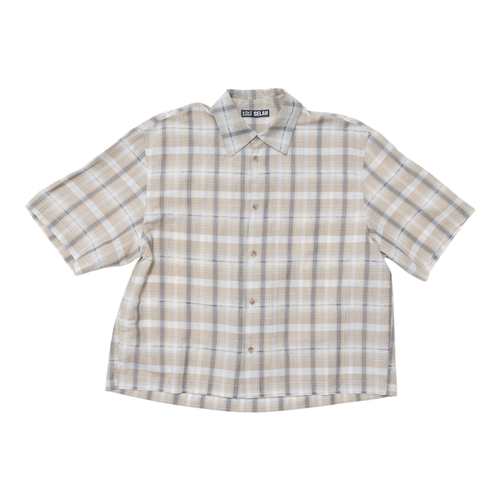 1313 selah mano ss shirt check - beige Shirt 1313 Selah 
