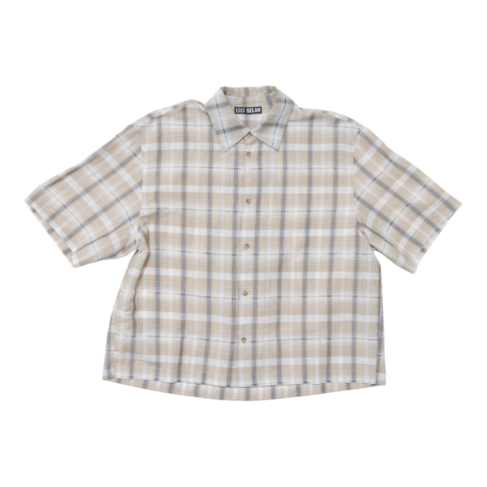 1313 selah mano ss shirt check - beige Shirt 1313 Selah 