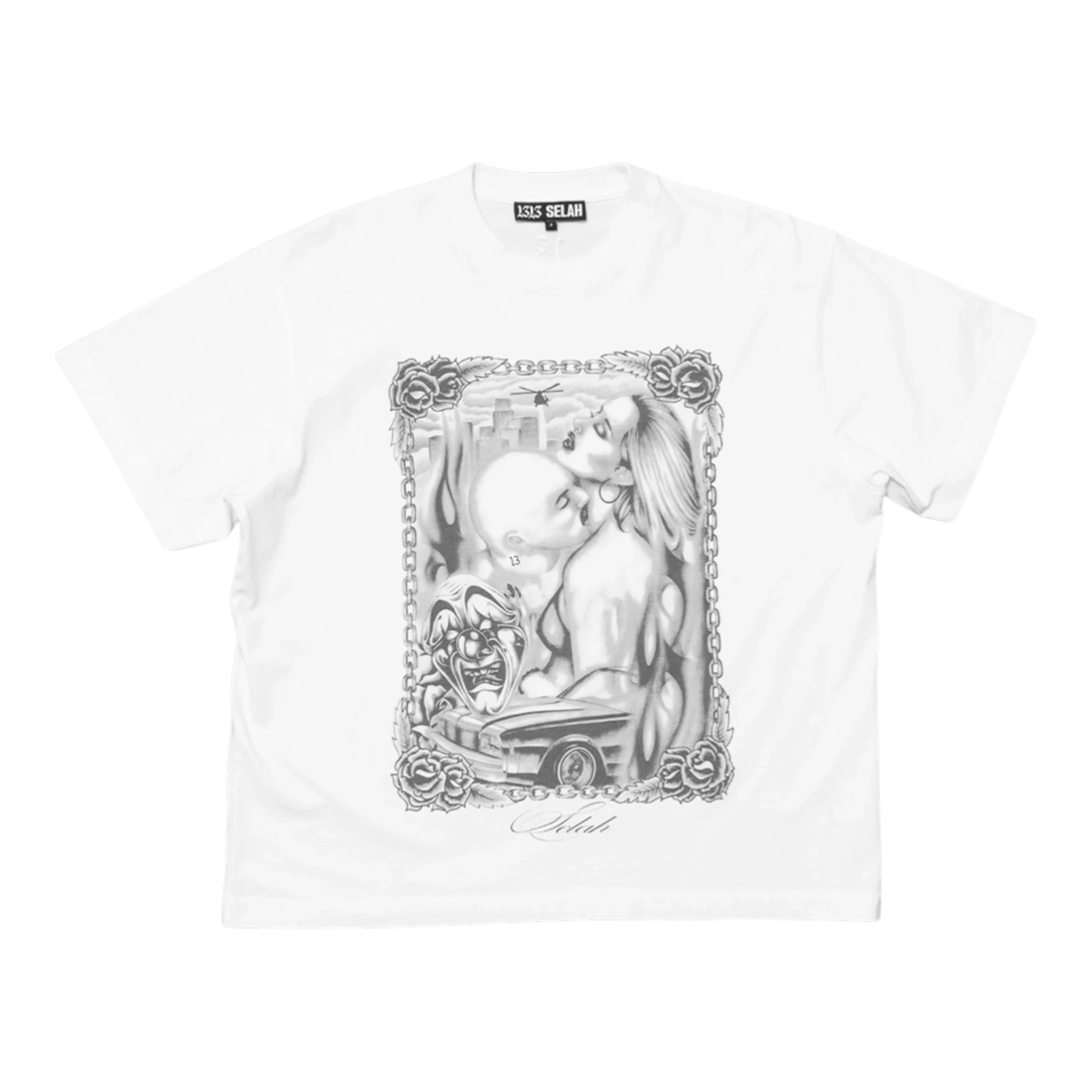 1313 Selah Regular Tattoo T-Shirt - White T-shirt 1313 Selah 
