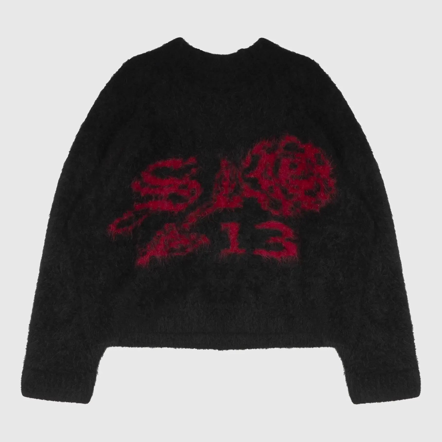 1313 SELAH Rose Alpaca Crewneck - Black Knitwear 1313 SELAH 