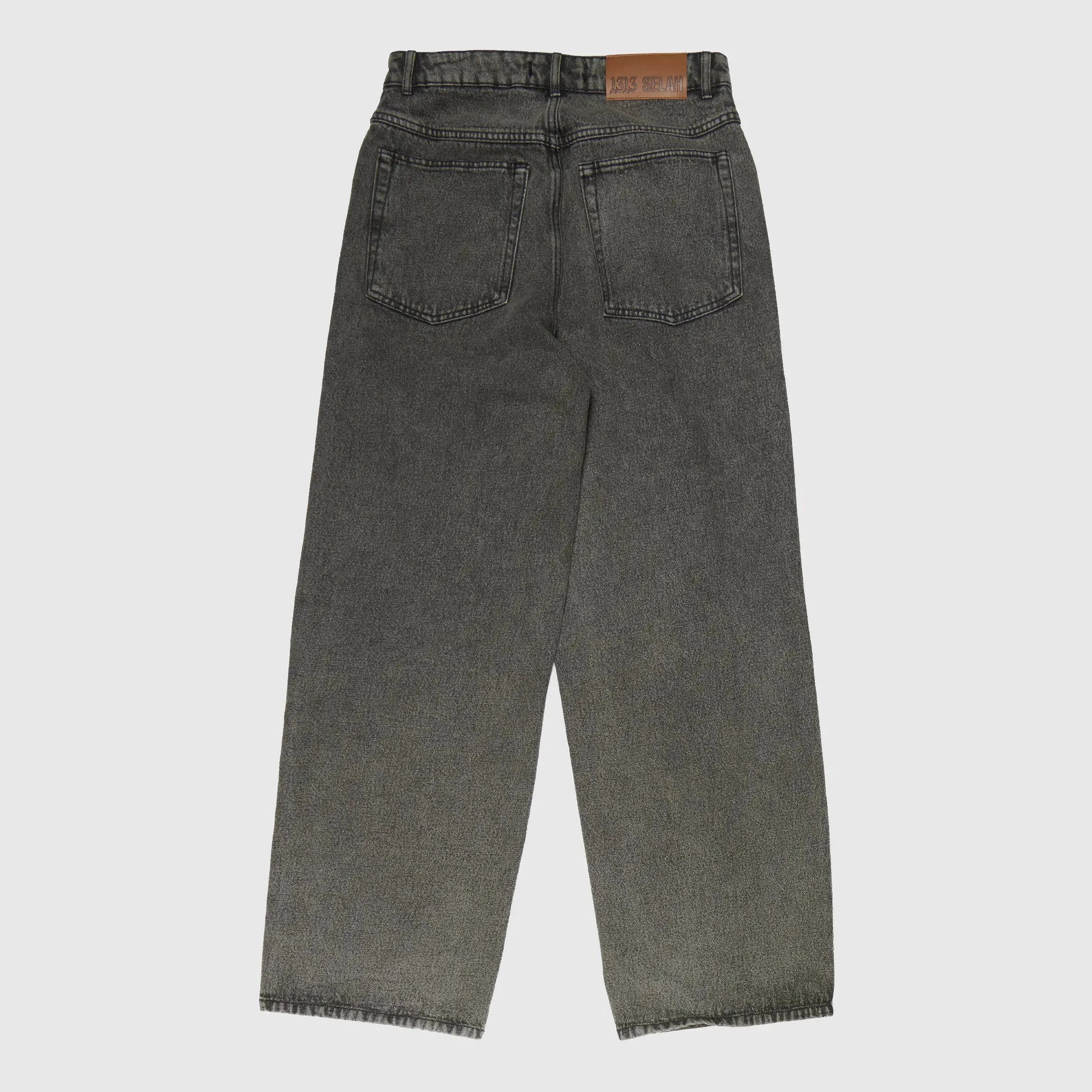 1313 SELAH Seba Denim Pant - Washed Grey Pants 1313 SELAH 