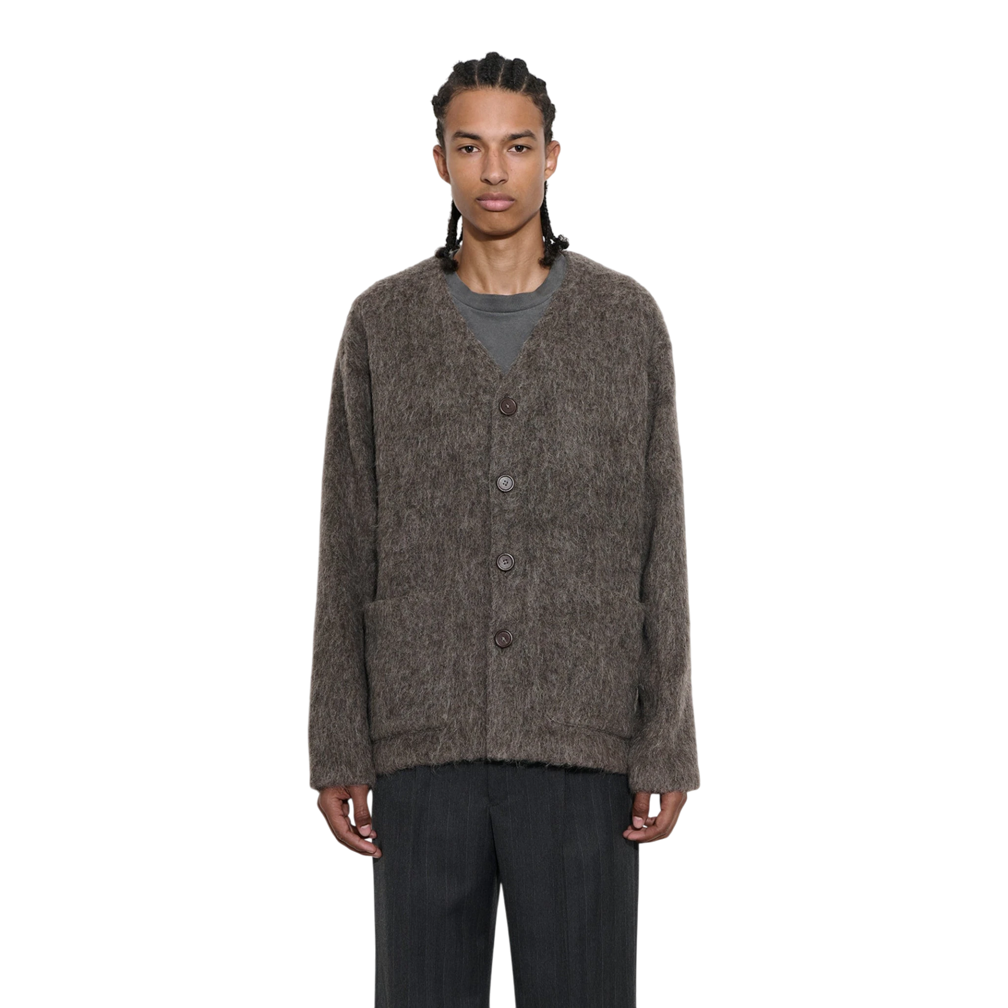 Our Legacy - Cardigan - Mole Grey Hairy Wool