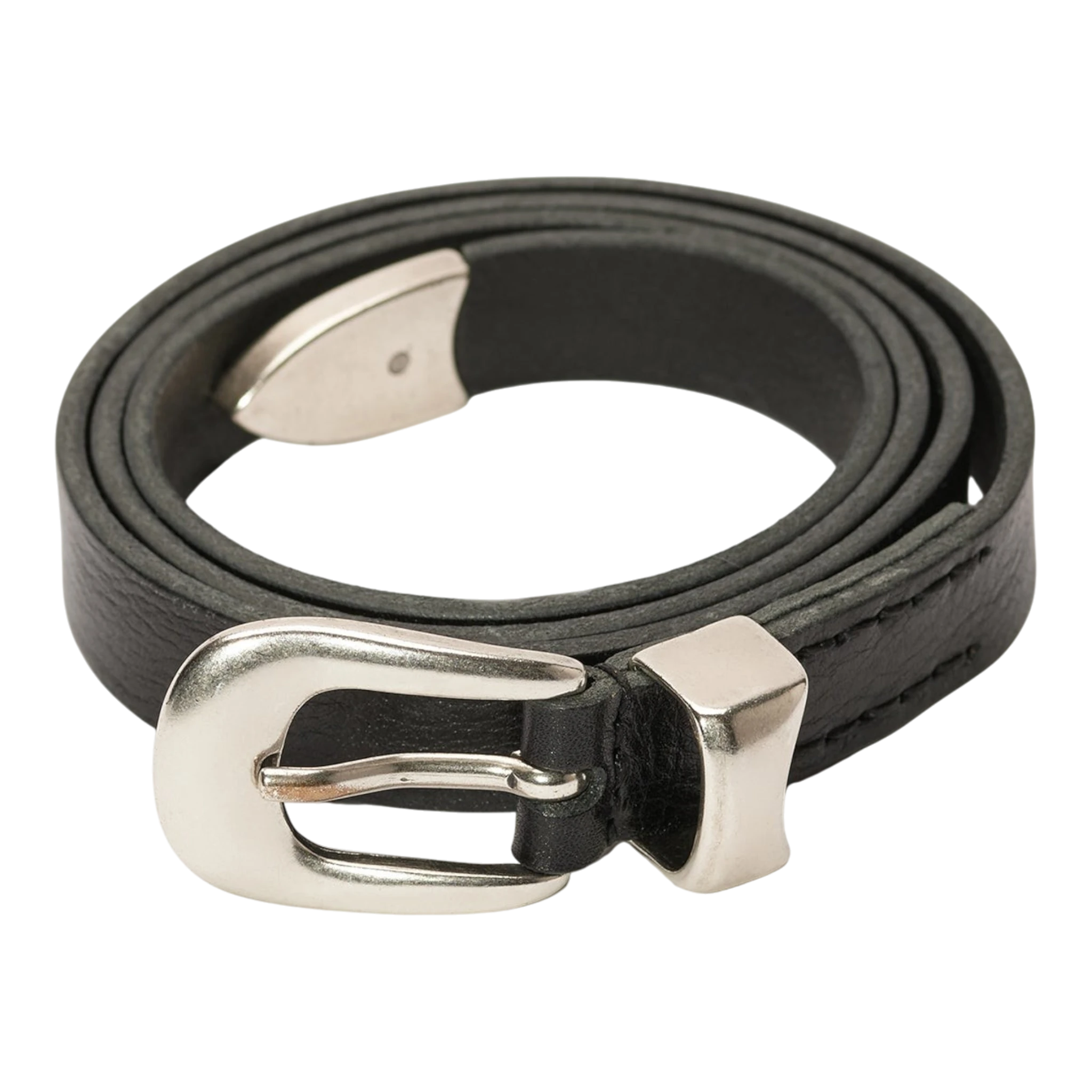 Our Legacy - 2 cm Belt - Black Leather