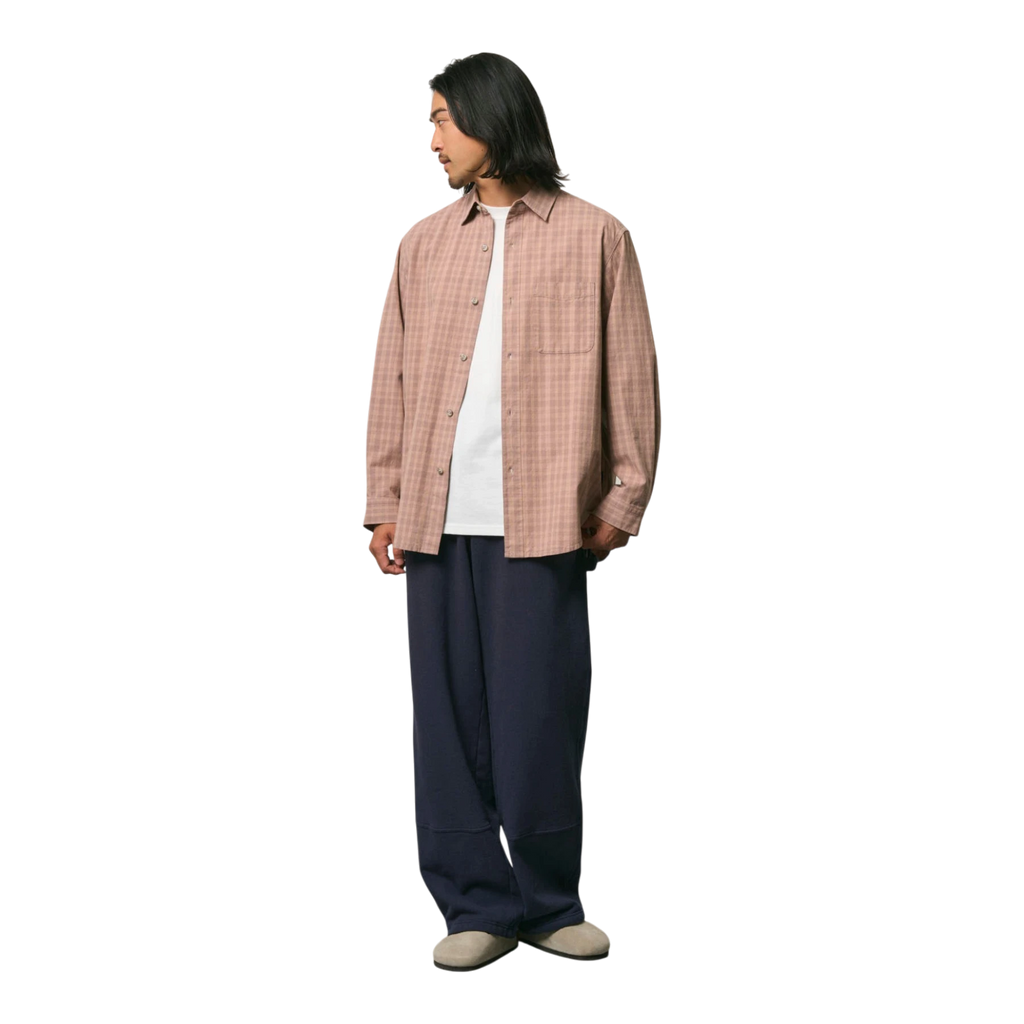 Gramicci - Heavy Weight Checkered Shirt - Plum lifestyle product image