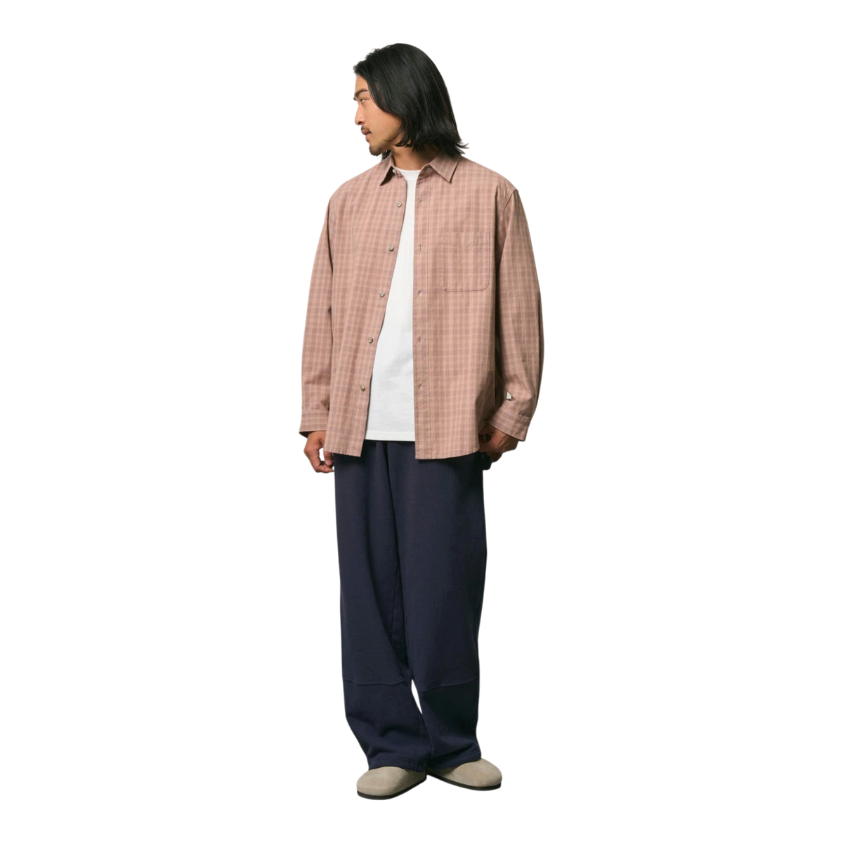 Gramicci - Heavy Weight Checkered Shirt - Plum lifestyle product image