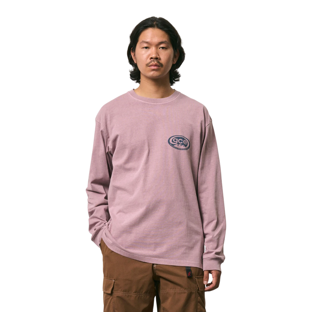 Gramicci - Gce L/S Tee Pigment Dyed - Lilac Pigment lifestyle product image