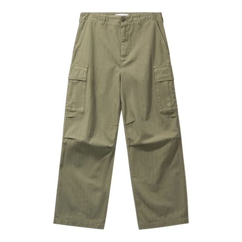 Palmes - Herringbone Cargo Trousers - Olive main product image