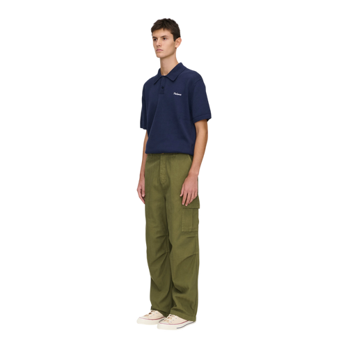Palmes - Herringbone Cargo Trousers - Olive lifestyle product image