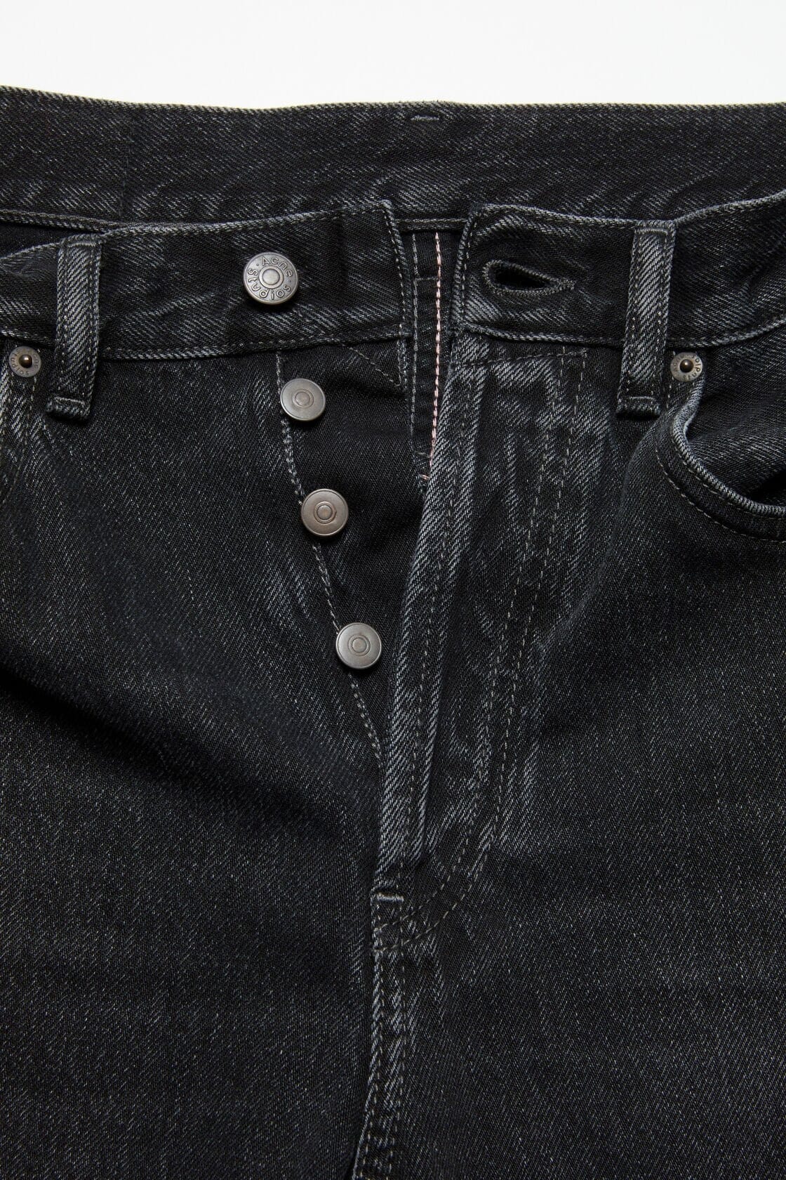 Acne Studios 2021M Regular Fit Jeans - Black Pants Acne Studios 