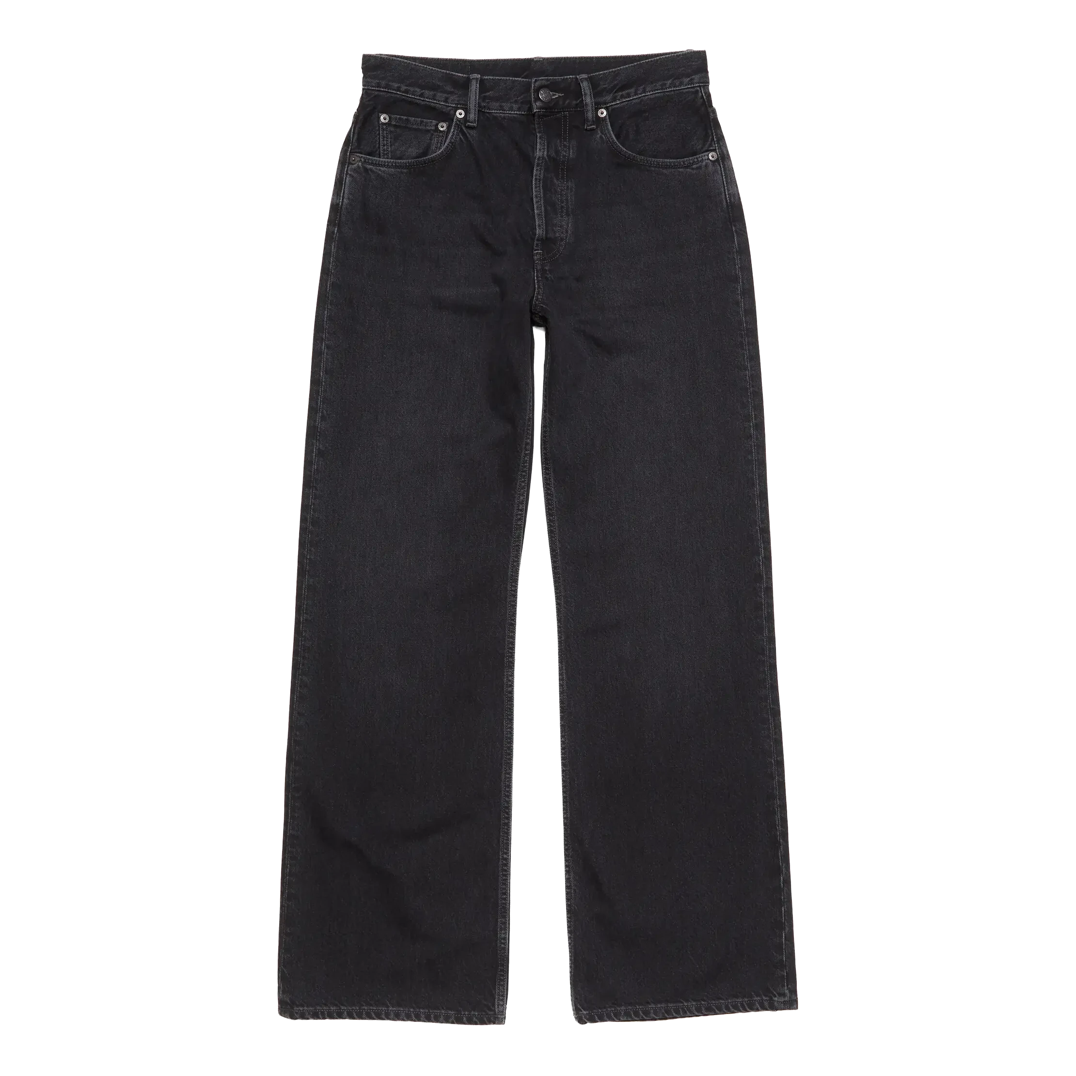 Acne Studios 2021M Regular Fit Jeans - Black Pants Acne Studios 