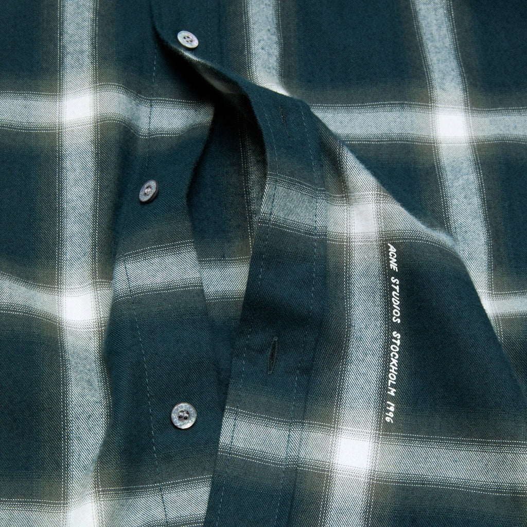 Acne Studios Checked Shirt - Navy Multi Shirt Acne Studios 
