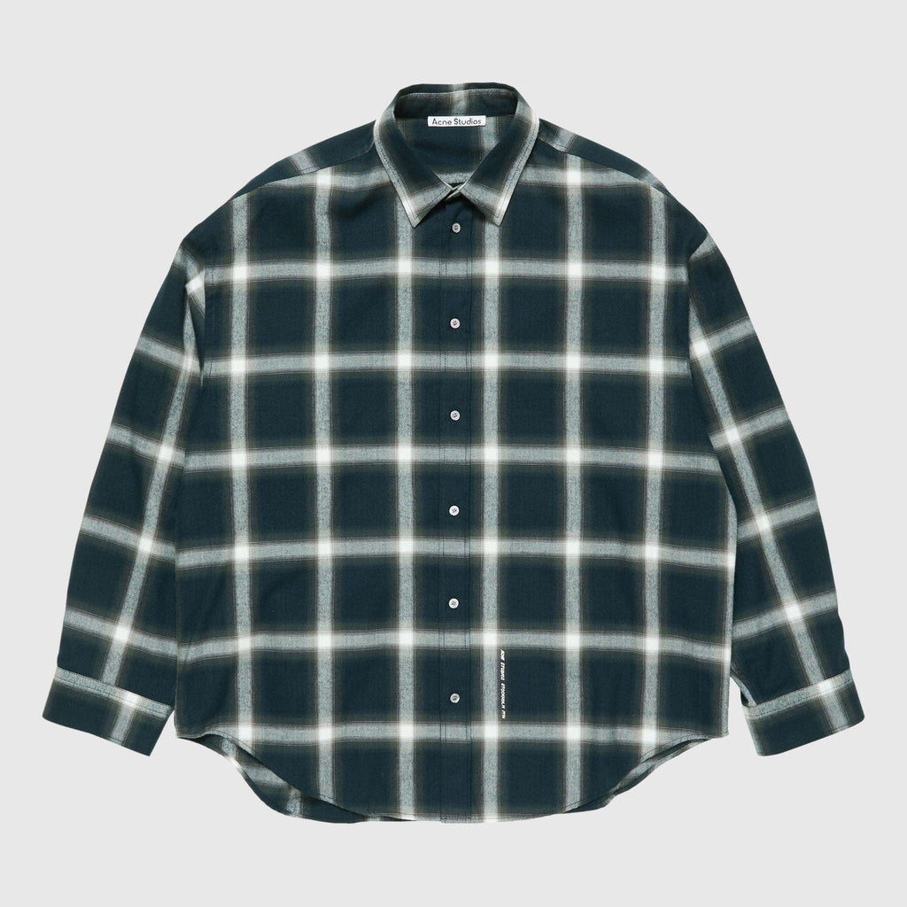 Acne Studios Checked Shirt - Navy Multi Shirt Acne Studios 