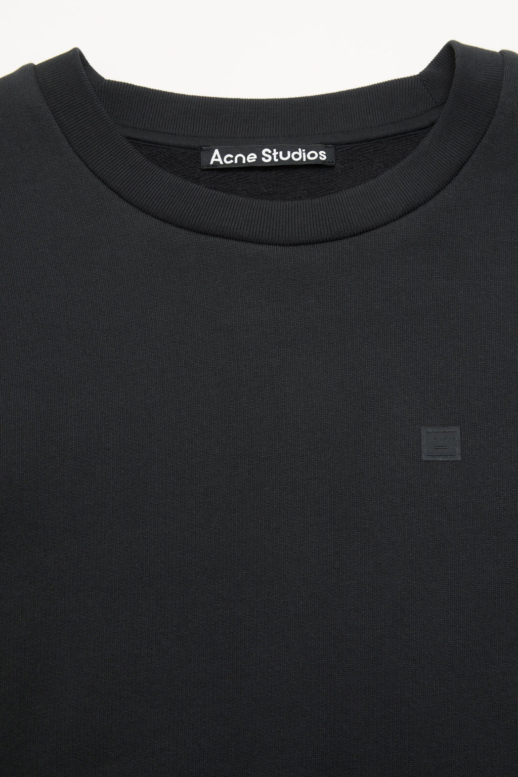 Acne Studios Crew Neck Fleece Sweater - Black Sweatshirt Acne Studios 