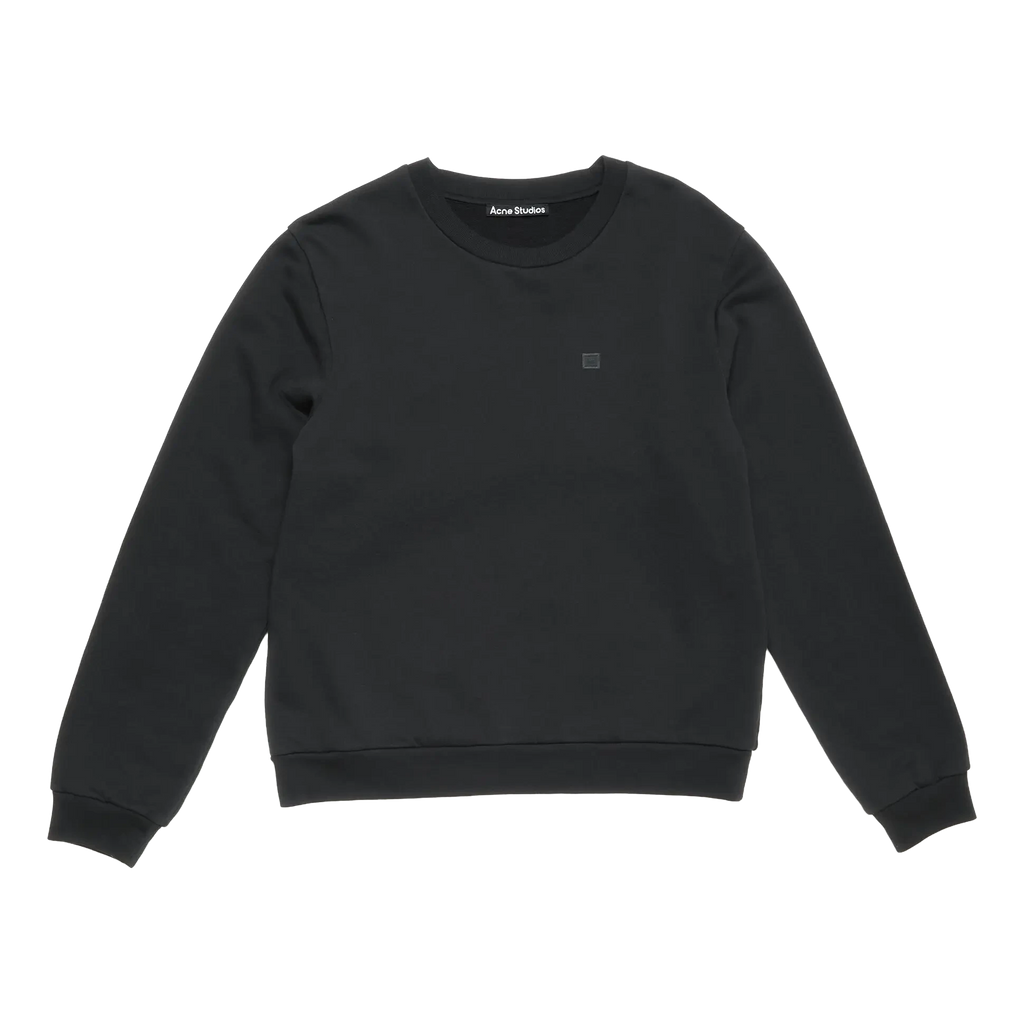 Acne Studios Crew Neck Fleece Sweater - Black Sweatshirt Acne Studios 