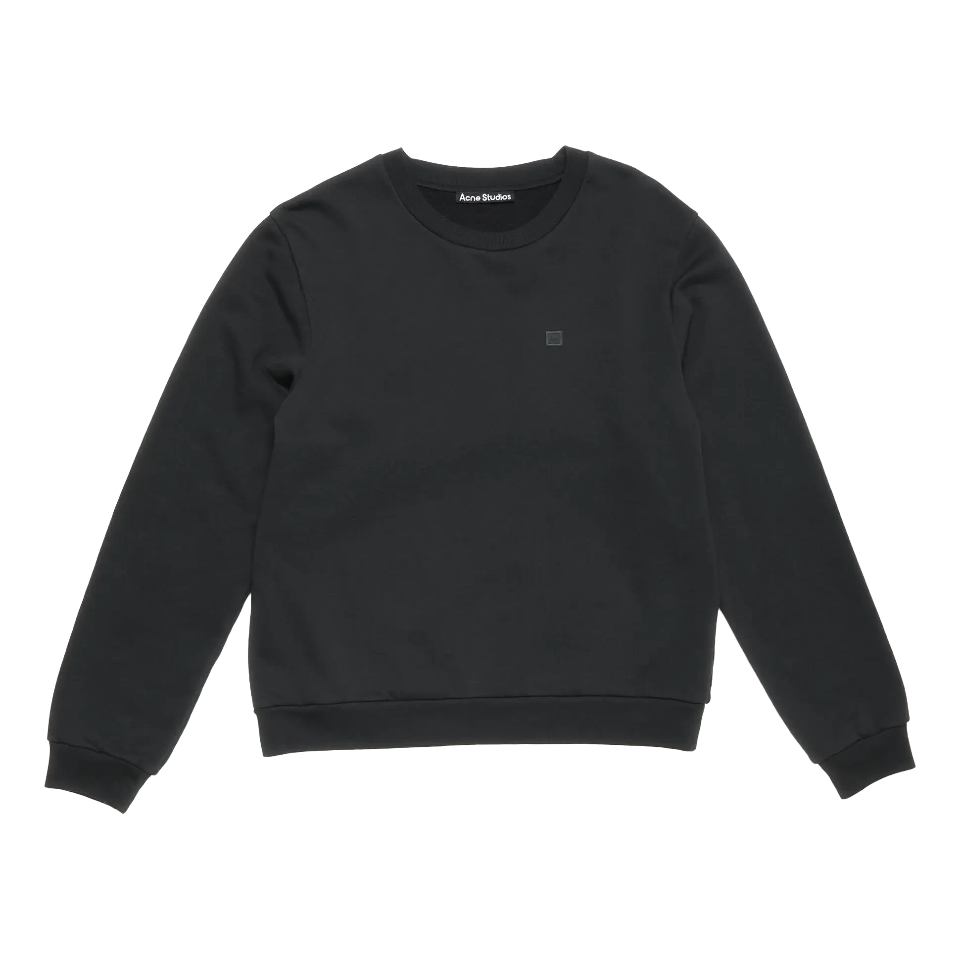 Acne Studios Crew Neck Fleece Sweater - Black Sweatshirt Acne Studios 