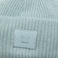 Acne Studios Face Logo Beanie - Dusty Blue Beanie Acne Studios 