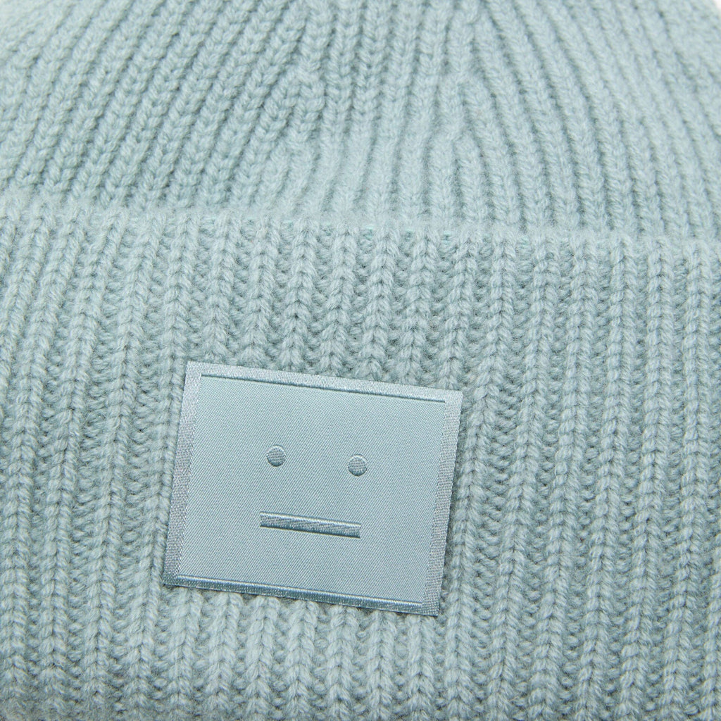 Acne Studios Face Logo Beanie - Dusty Blue Beanie Acne Studios 