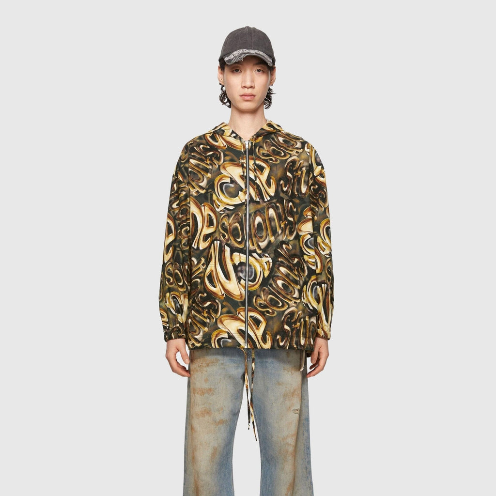 Acne Studios Hooded Overshirt - Black/Gold Overshirt Acne Studios 