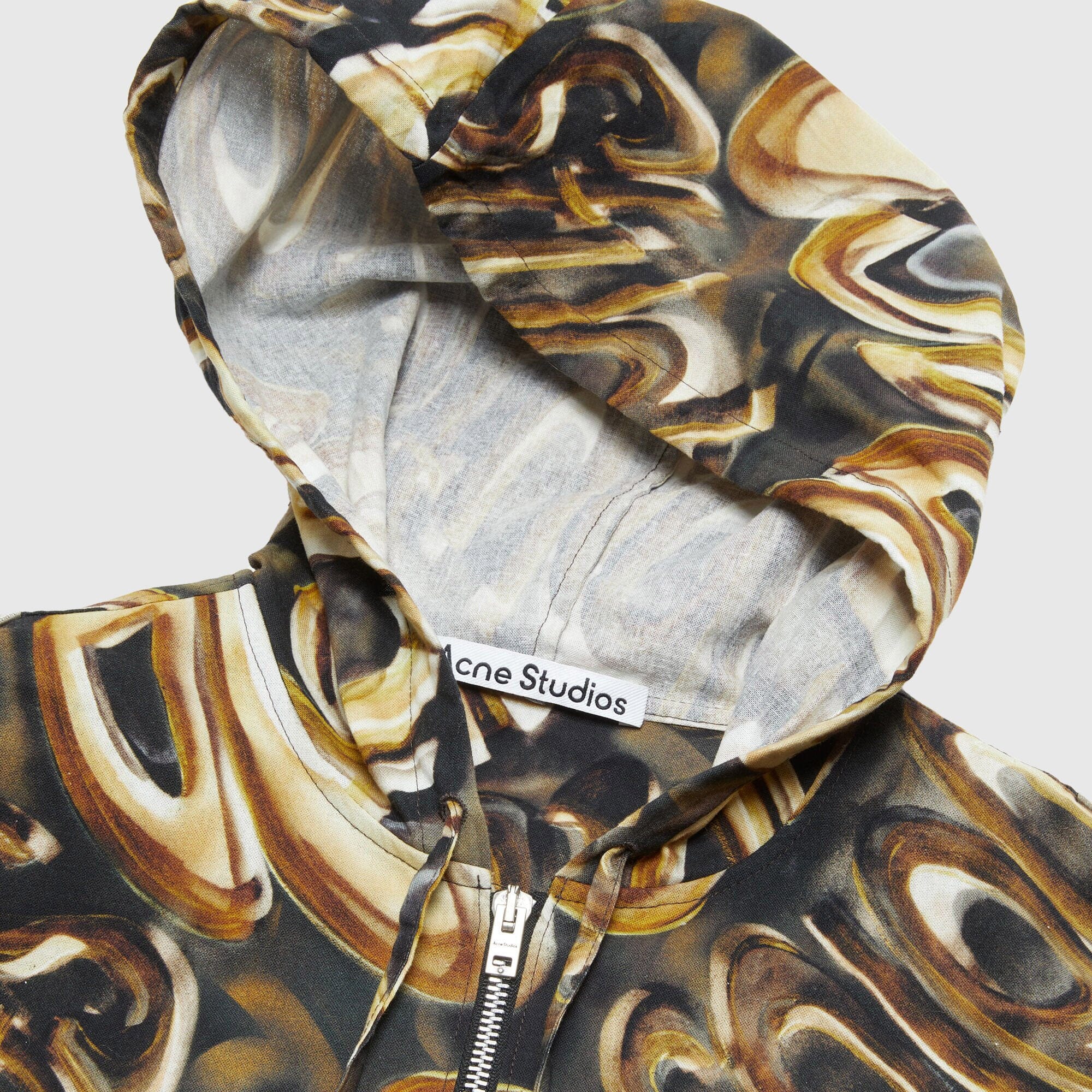 Acne Studios Hooded Overshirt - Black/Gold Overshirt Acne Studios 
