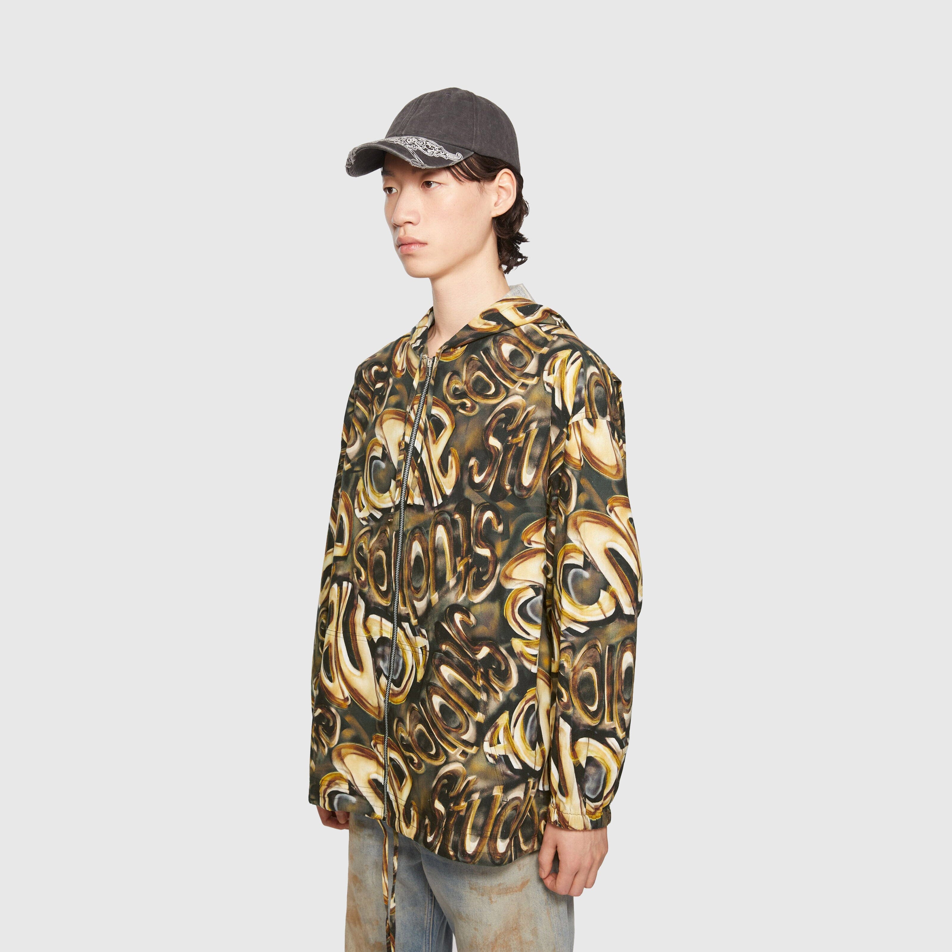 Acne Studios Hooded Overshirt - Black/Gold Overshirt Acne Studios 