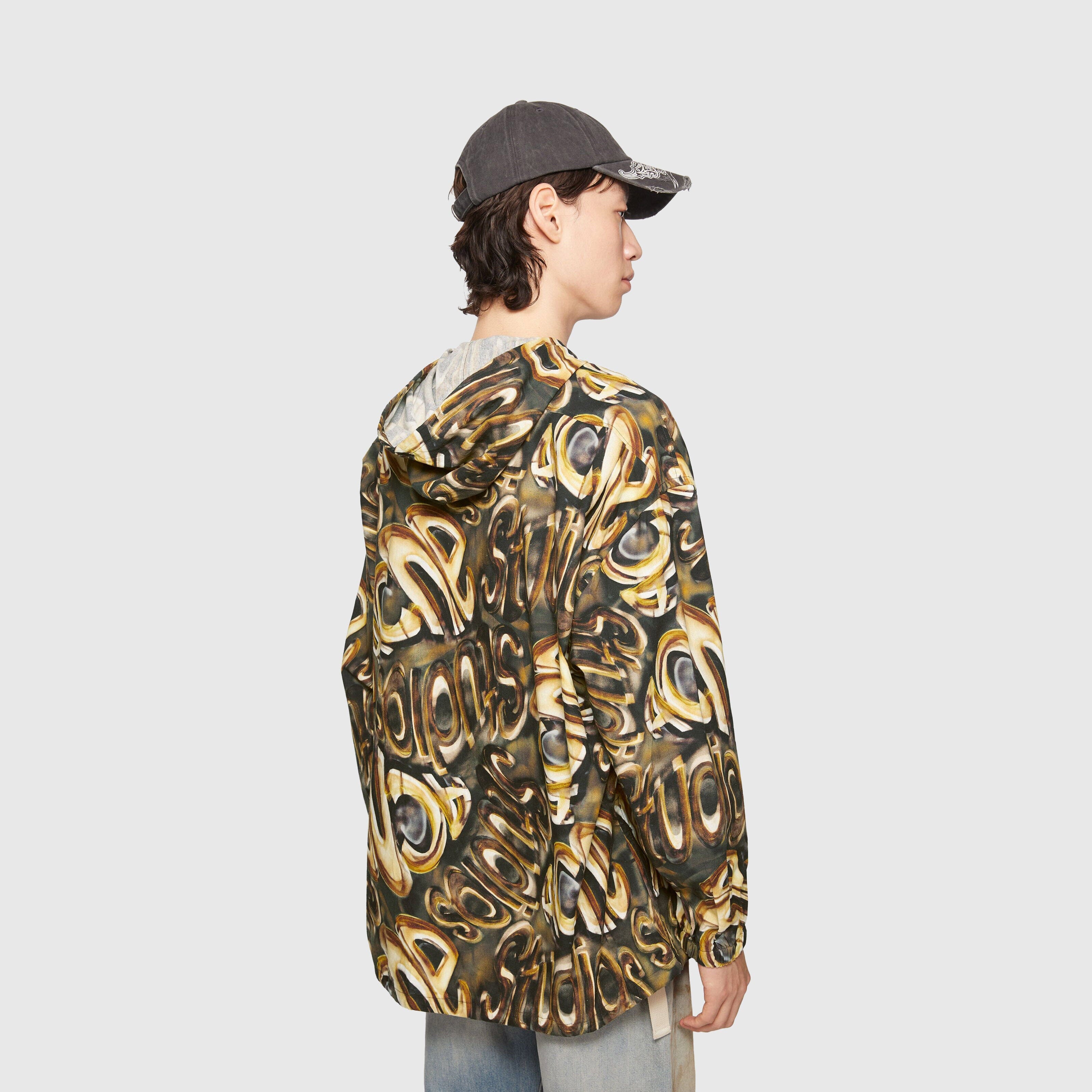 Acne Studios Hooded Overshirt - Black/Gold Overshirt Acne Studios 