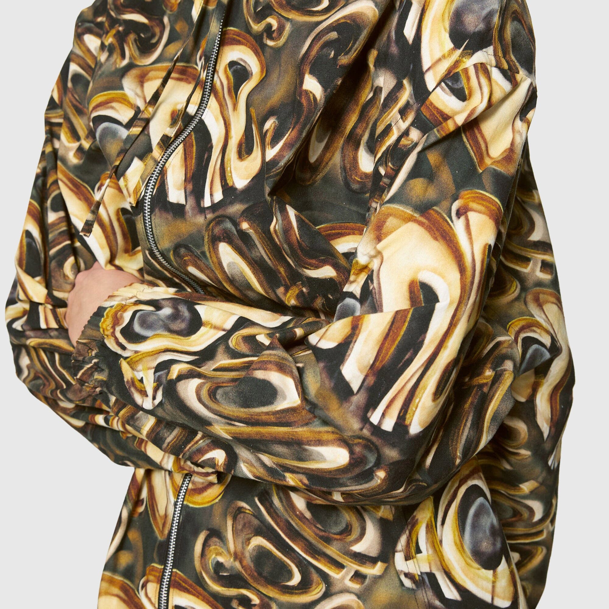 Acne Studios Hooded Overshirt - Black/Gold Overshirt Acne Studios 