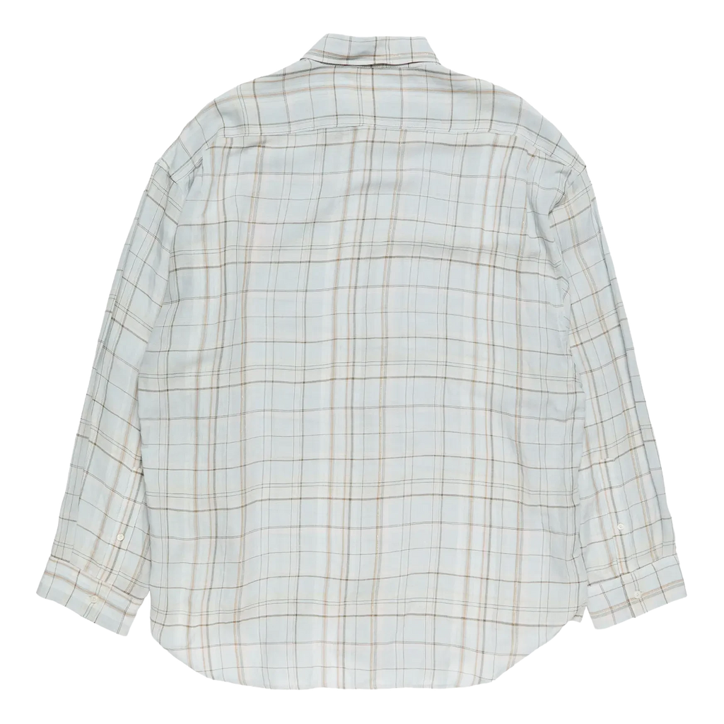 Acne Studios Linen Check Button-up Short - Grey/Pink Shirt Acne Studios 