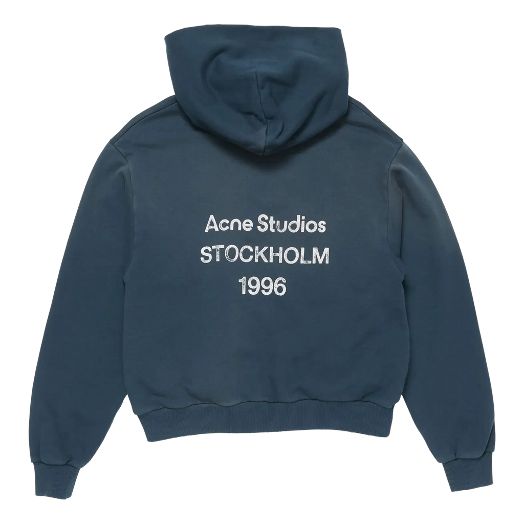 Acne Studios Logo Hooded Sweater - Deep Blue Hooded Sweatshirt Acne Studios 