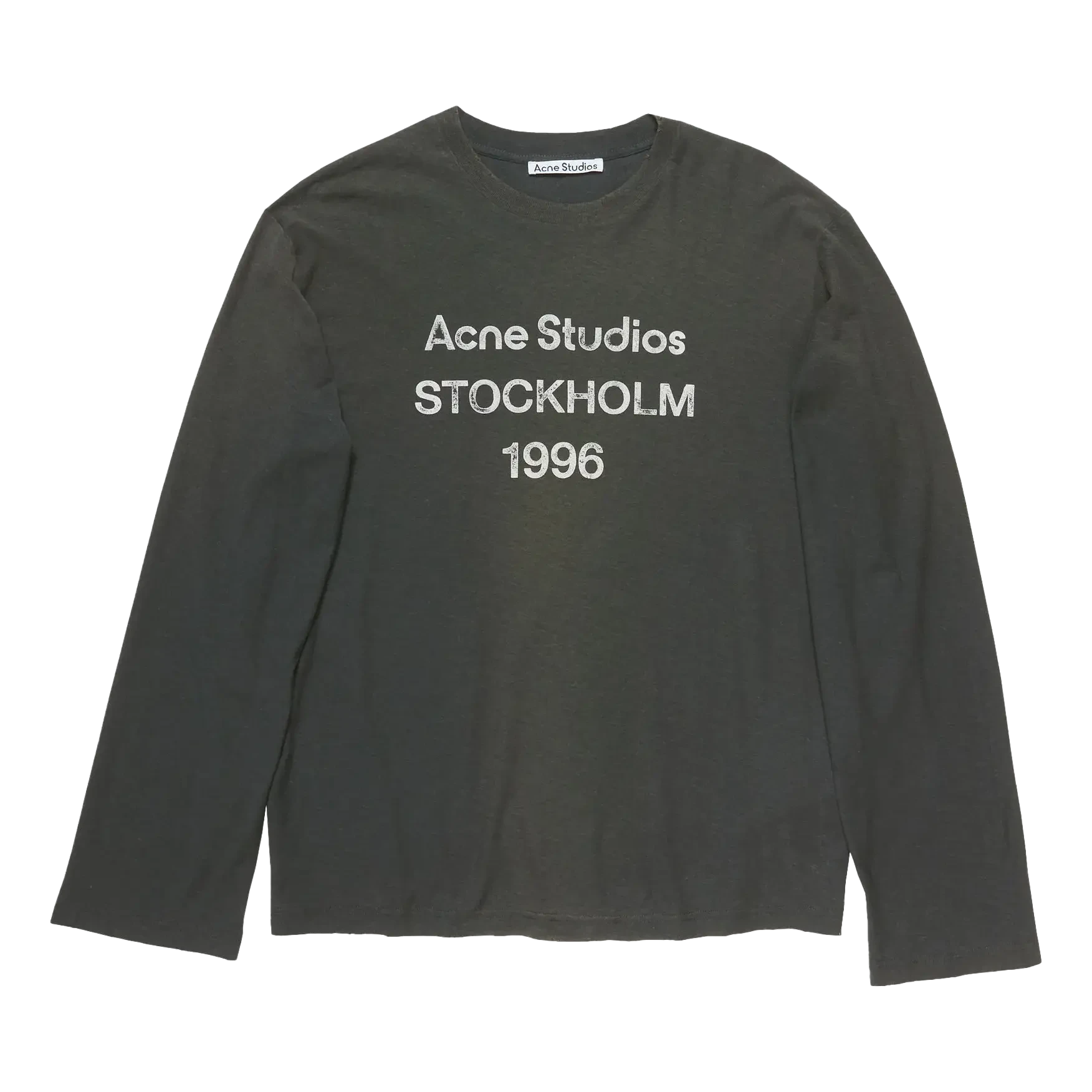 Acne Studios Logo T-shirt Longsleeve - Faded Black Longsleeve Acne Studios 