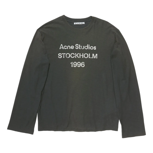 Acne Studios Logo T-shirt Longsleeve - Faded Black Longsleeve Acne Studios 