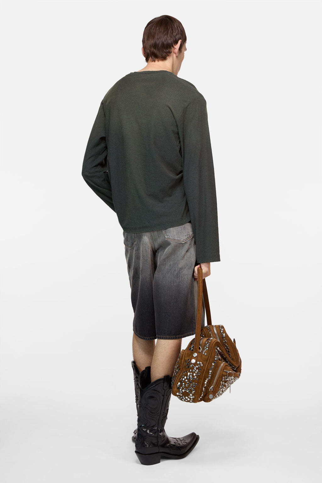 Acne Studios Logo T-shirt Longsleeve - Faded Black Longsleeve Acne Studios 