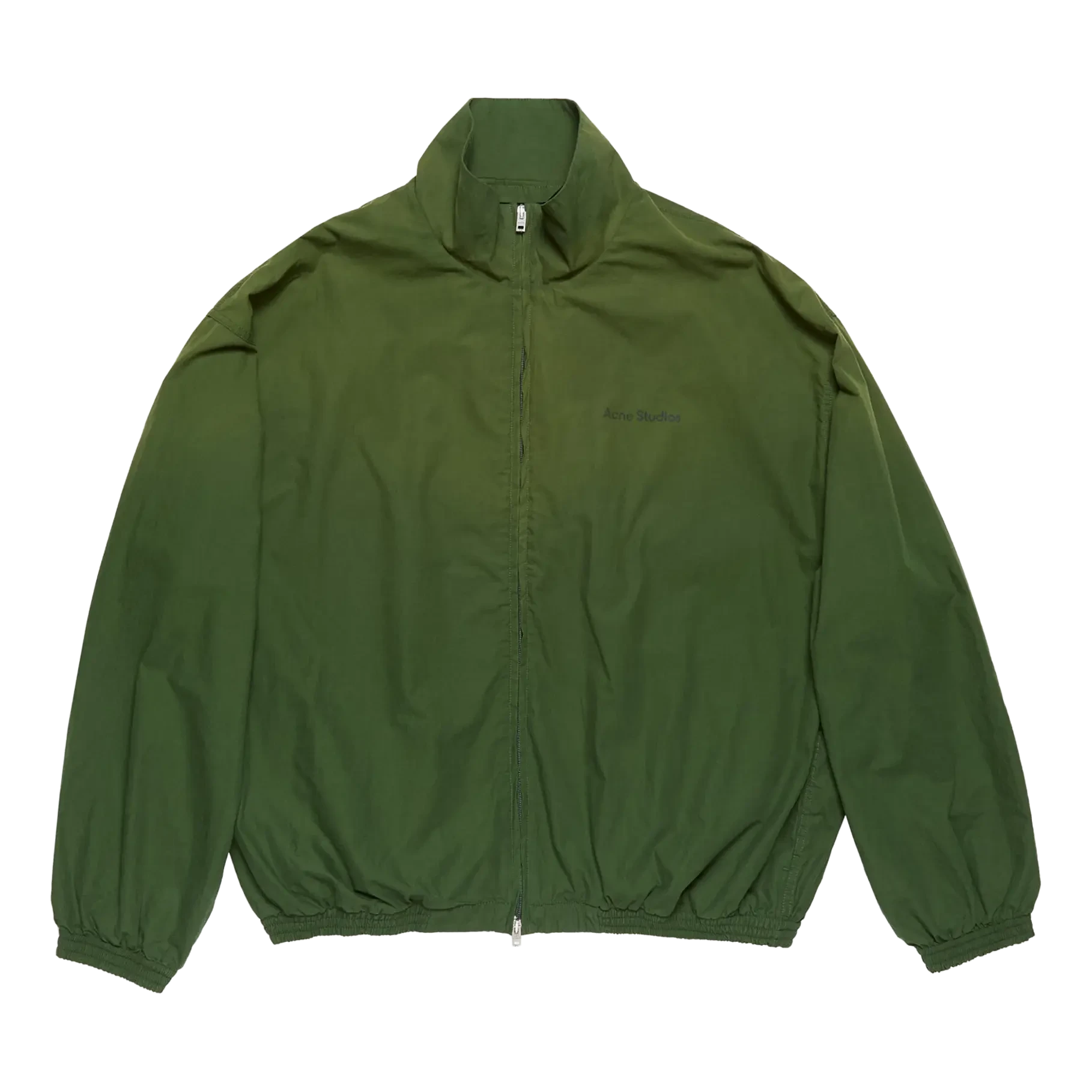 Acne Studios Logo Zipper Jacket - Forest Green Jacket Acne Studios 