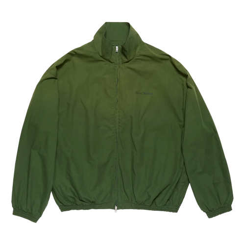 Acne Studios Logo Zipper Jacket - Forest Green Jacket Acne Studios 
