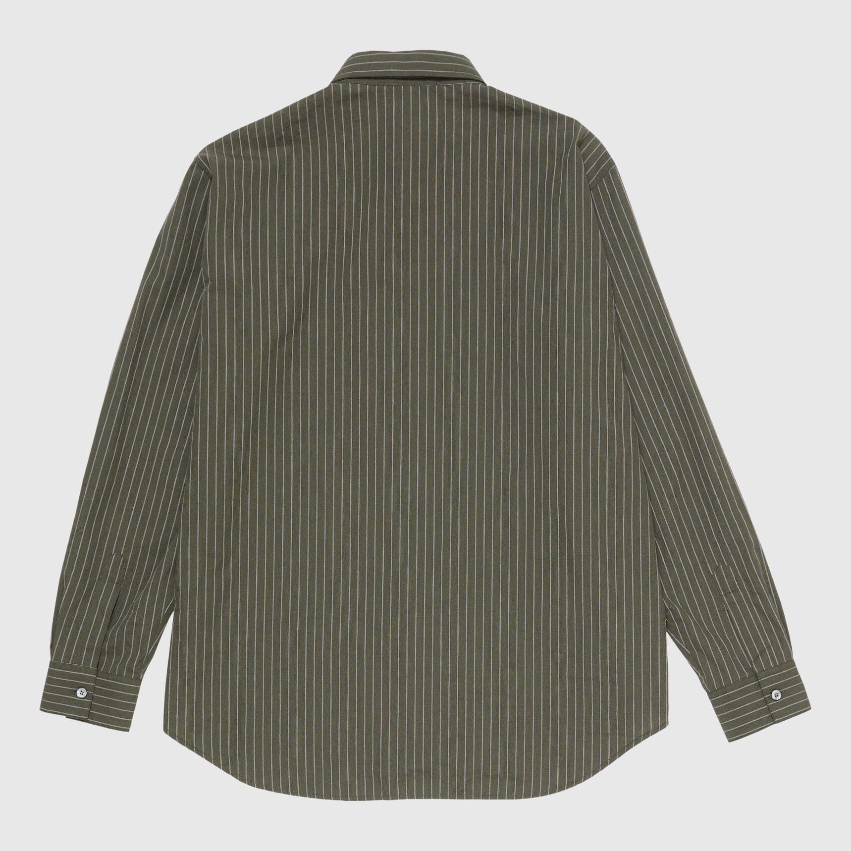 Acne Studios LS Striped Shirt - Green Melange Shirt Acne Studios 