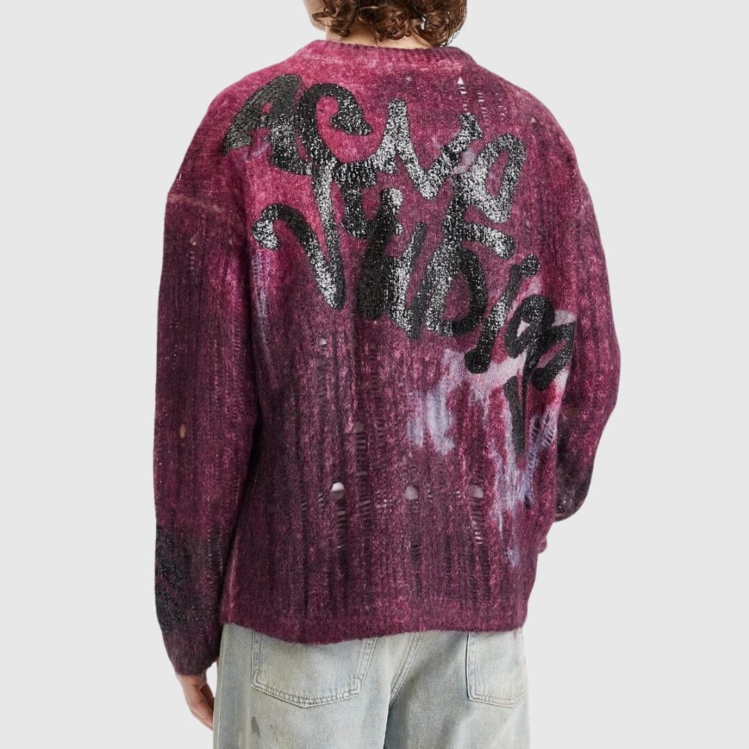 Acne Studios Multicolour Knit - Dark Purple Knitwear Acne Studios 