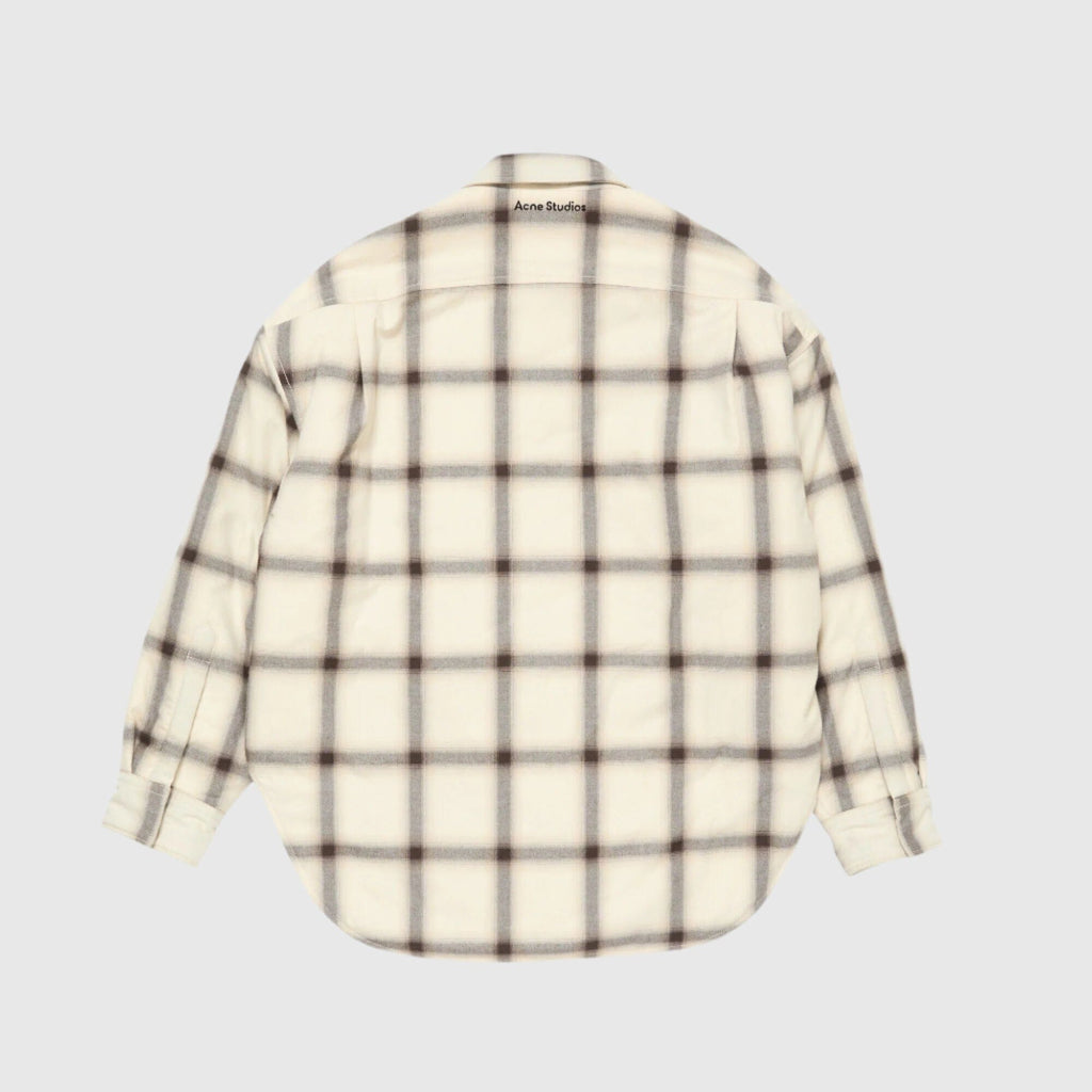 Acne Studios Plaid Overshirt - Beige Multi Overshirt Acne Studios 