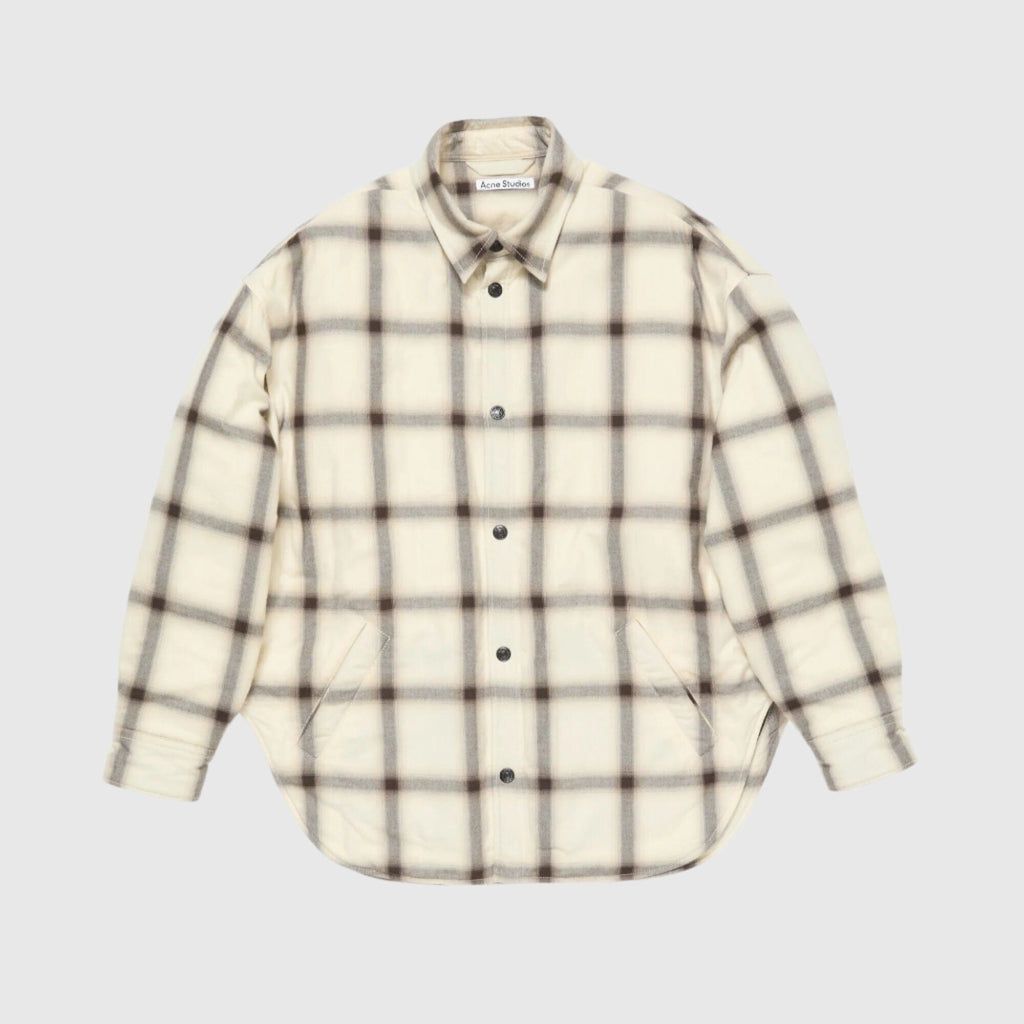 Acne Studios Plaid Overshirt - Beige Multi Overshirt Acne Studios 