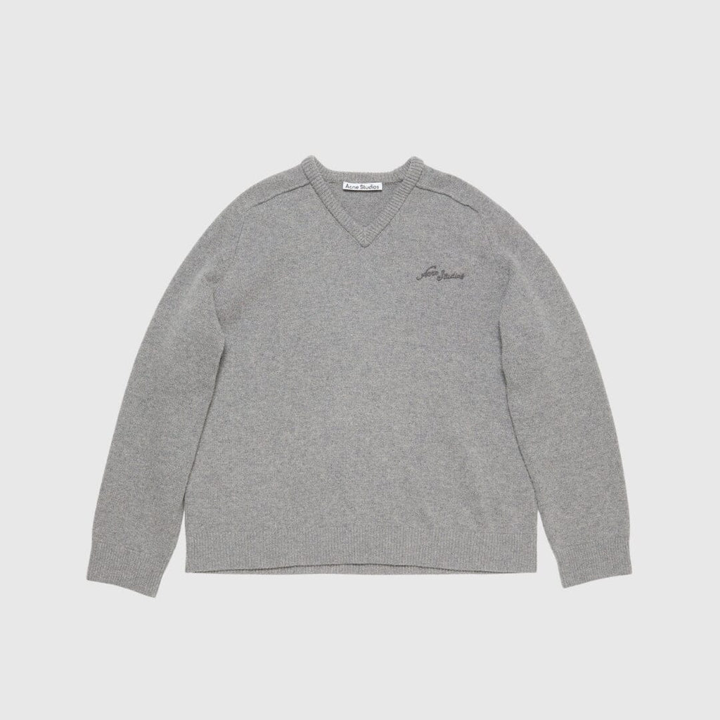 Acne Studios Saddle Sweater - Dark Grey Melange Knitwear Acne Studios 