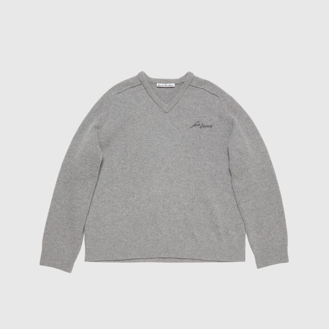 Acne Studios Saddle Sweater - Dark Grey Melange Knitwear Acne Studios 
