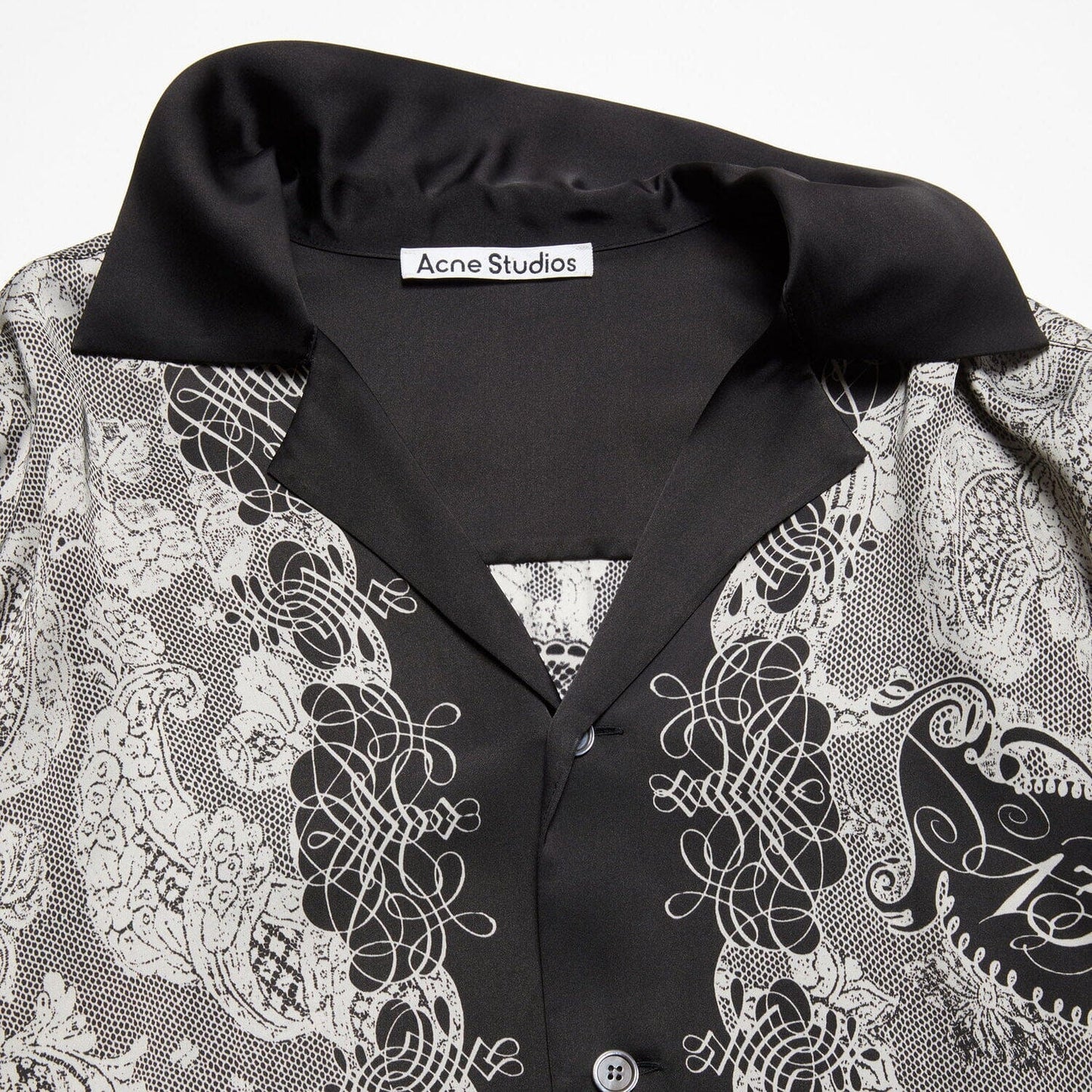 Acne Studios Short Sleeve Shirt - Black/Ecru Shirt Acne Studios 