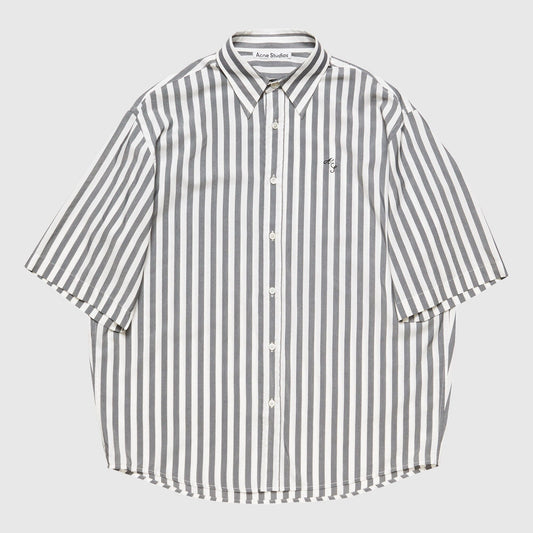 Acne Studios Stripe Short Sleeve Shirt - Black/White Shirt Acne Studios 