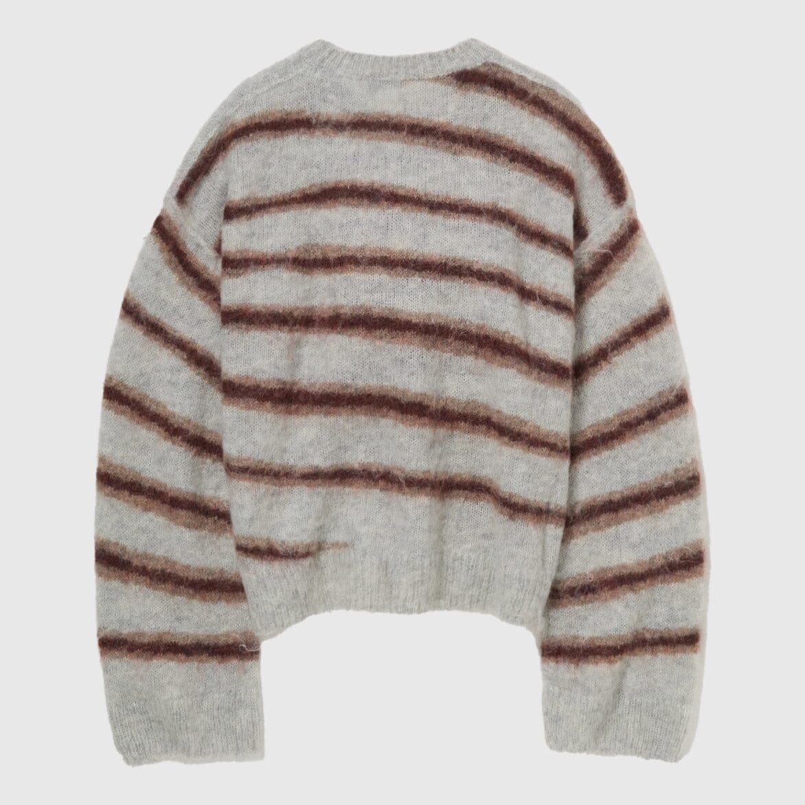 Acne Studios Sweater - Grey Melange/Burgundy Knitwear Acne Studios 